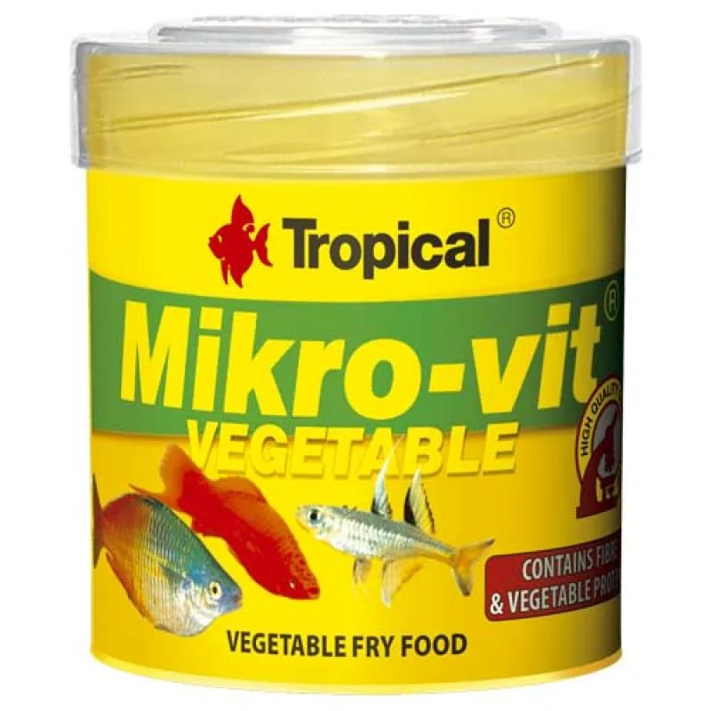 Tropical Mikro-vit Vegetable 50ml/32g krmivo pro rybí potěr bohaté o rostlinné složk 