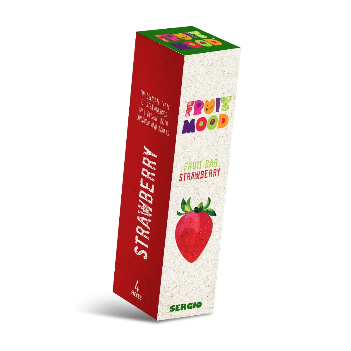 FRUIT MOOD Ovocná tyčinka jahoda 4x20 g