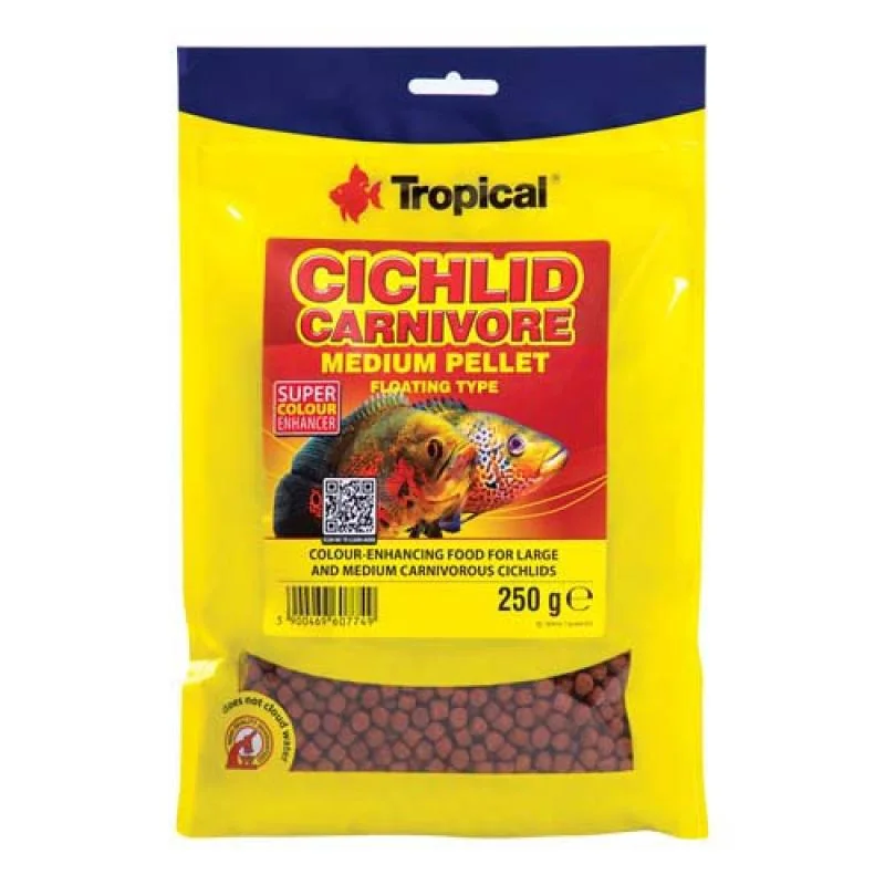 Tropical Cichlid Carnivore Medium Pellet 250g krmivo pro cichlidy