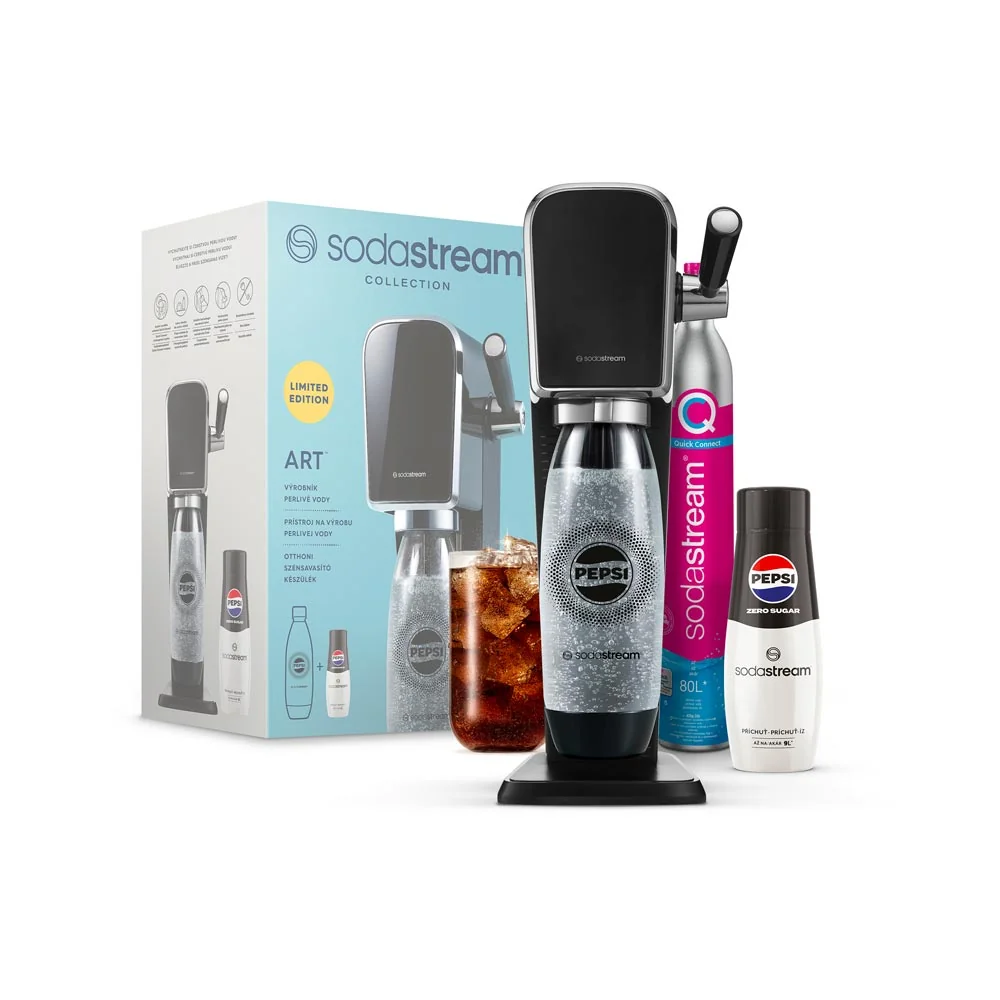 SODASTREAM Art Pepsi Zero Mpack výrobník perlivé vody Black