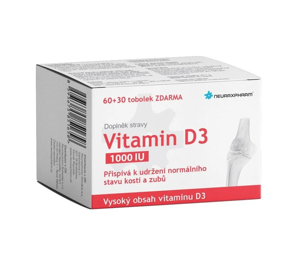 Neuraxpharm Vitamin D3 1000 IU 60+30 tobolek