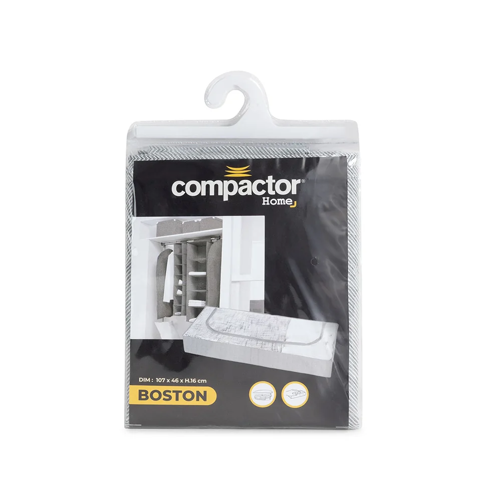 Compactor Boston 107 x 46 x 16 cm nízký textilní úložný box šedý