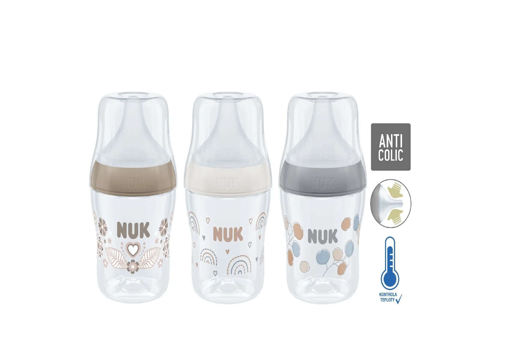 NUK Perfect Match Láhev mix barev 0m+ 150 ml 1 ks