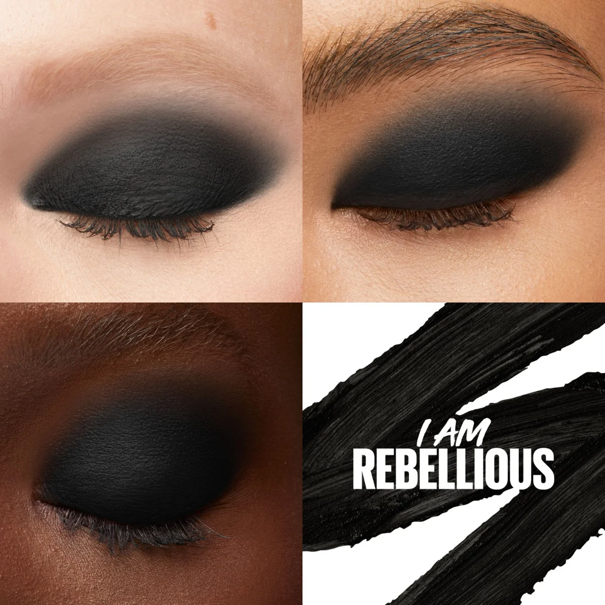 Maybelline Color Tattoo 24H odstín 100 I am Rebellious tužka na oči 3v1 1,4 g