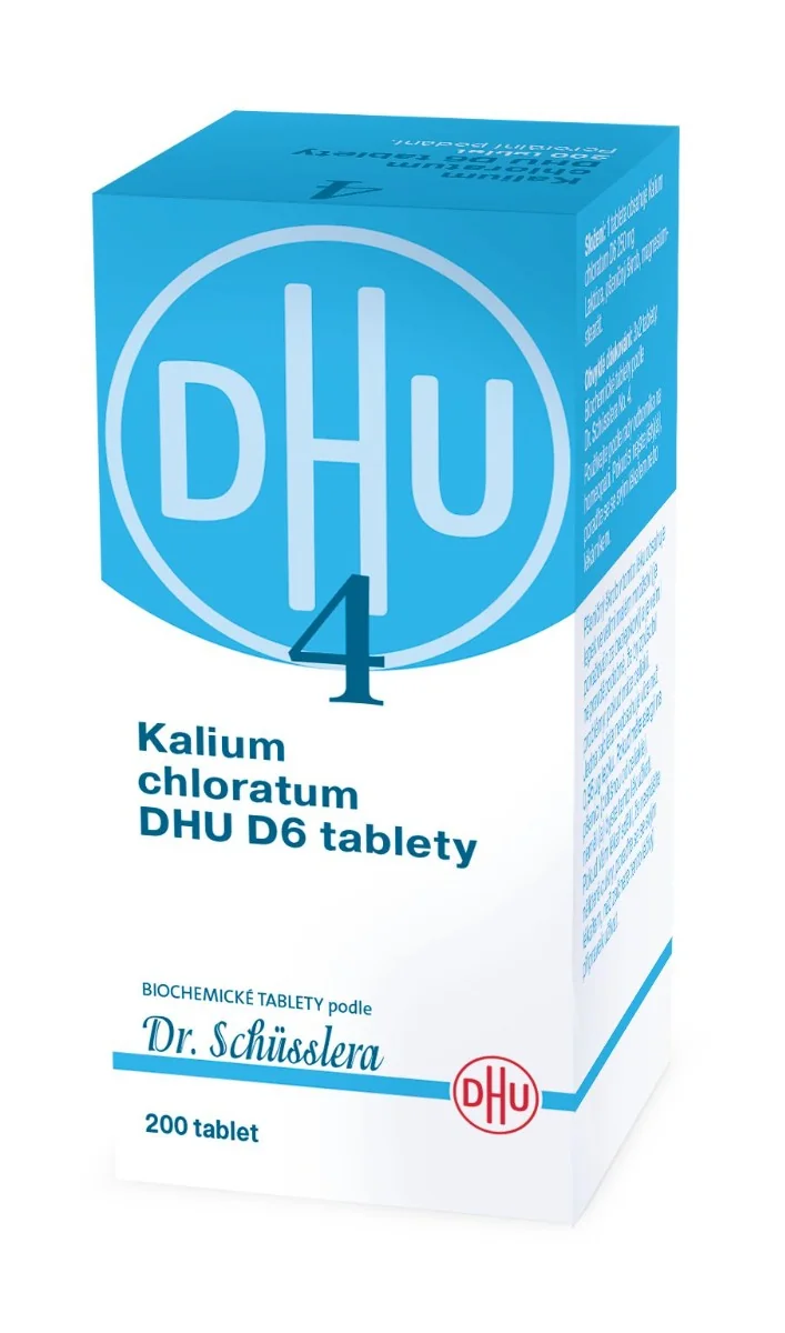 Schüsslerovy soli Kalium chloratum DHU D6 200 tablet