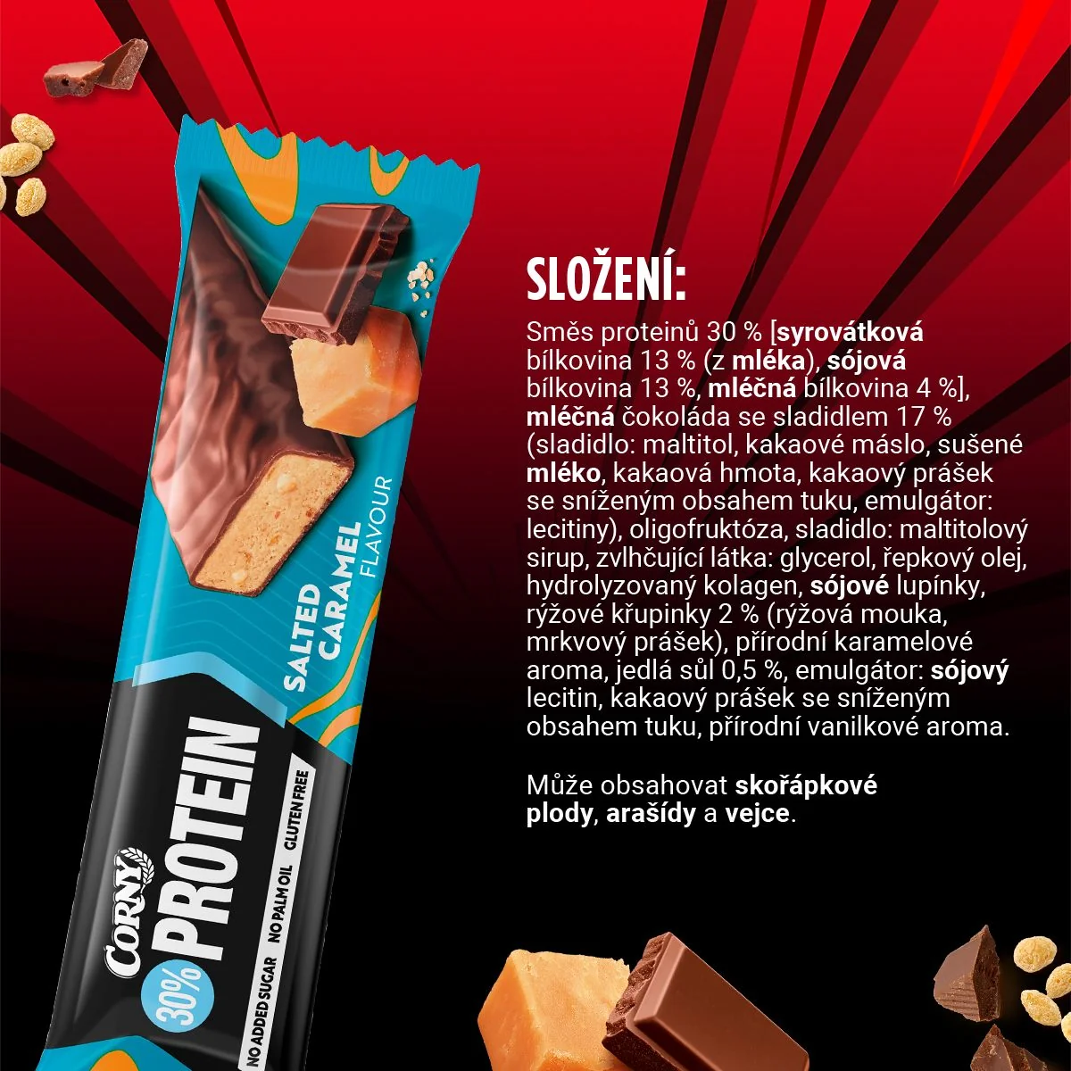 Corny Protein 30% slaný karamel 50 g