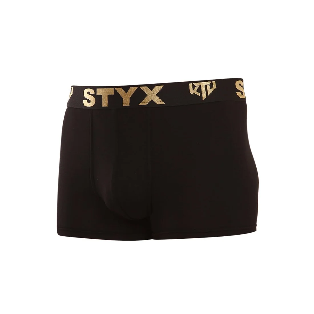 Styx Pánské boxerky / KTV sportovní guma černé - černá guma (GTC960) XXL 