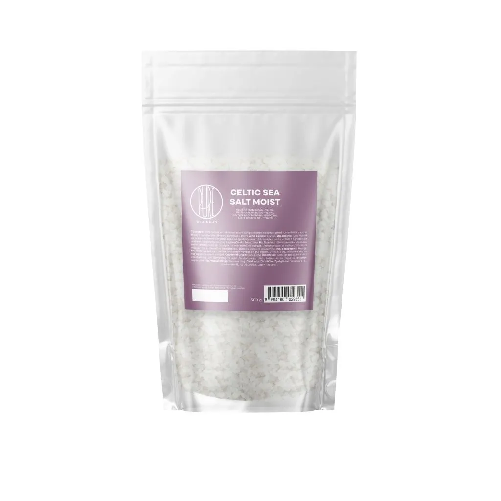 BrainMax Pure Keltská mořská sůl vlhká 500 g