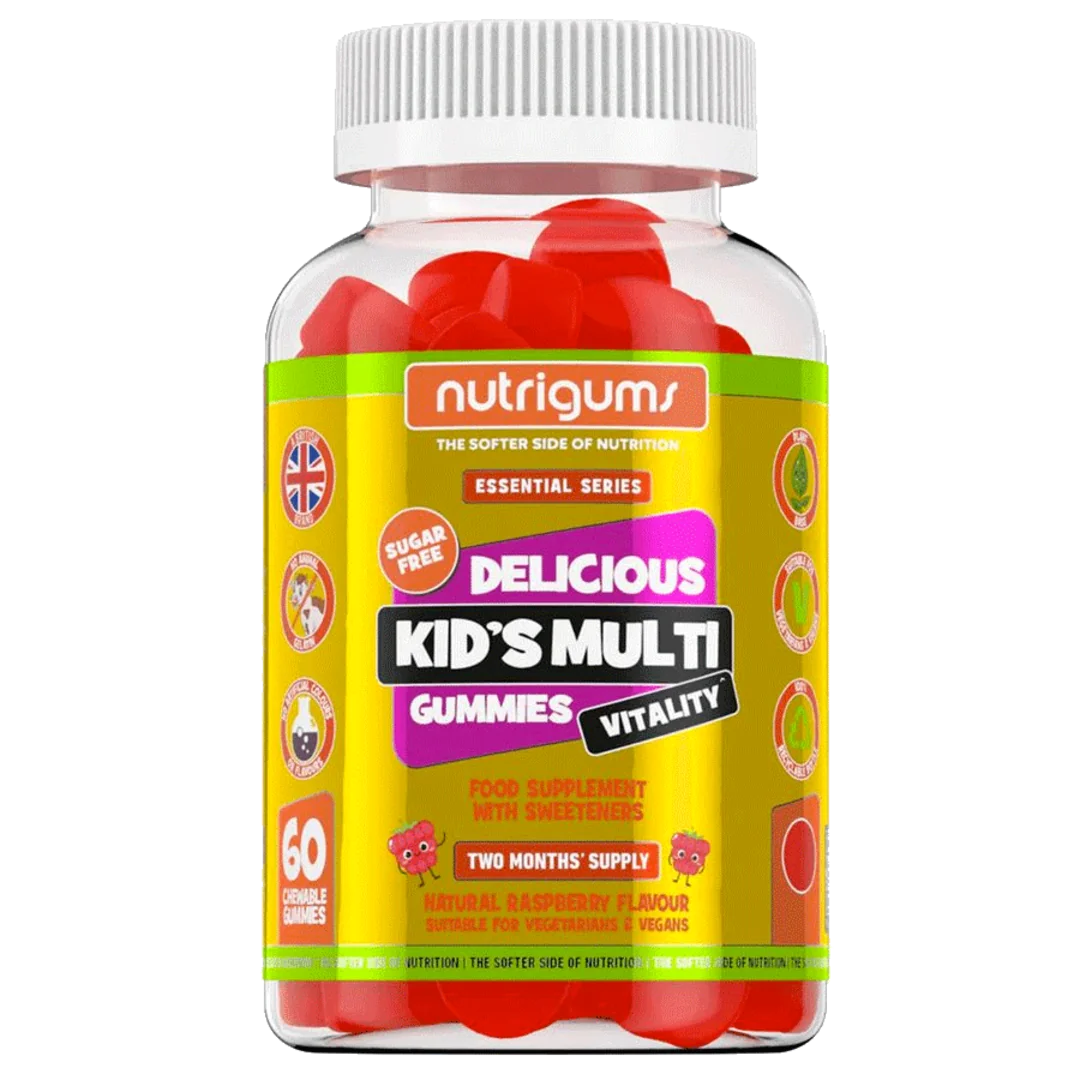 Nutrigums Kids Multi Vitality 60 želé - malina