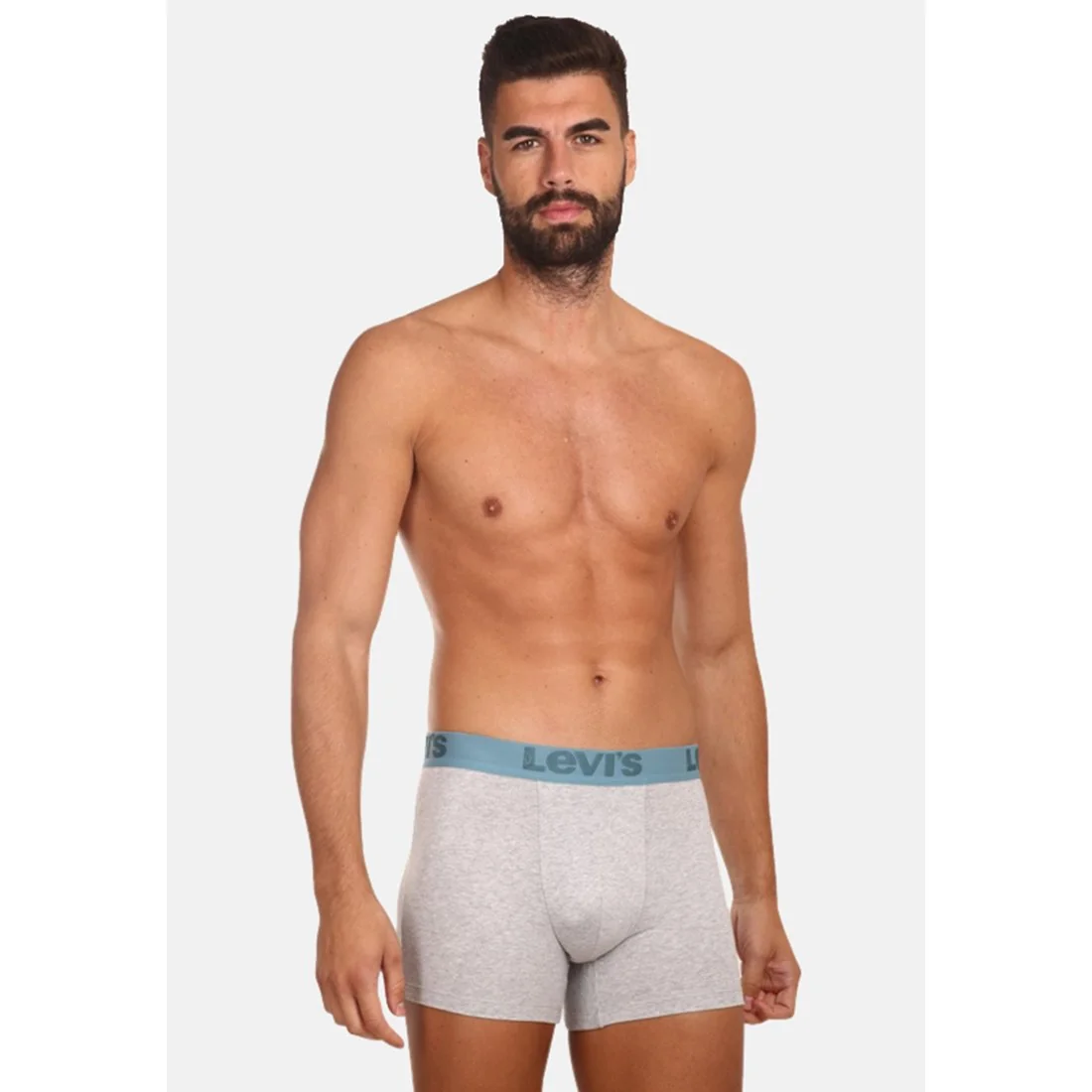 Levis 3PACK pánské boxerky šedé (905045001 015) M 