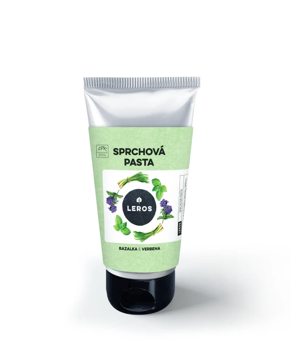 Leros Sprchová pasta bazalka & verbena 130 ml