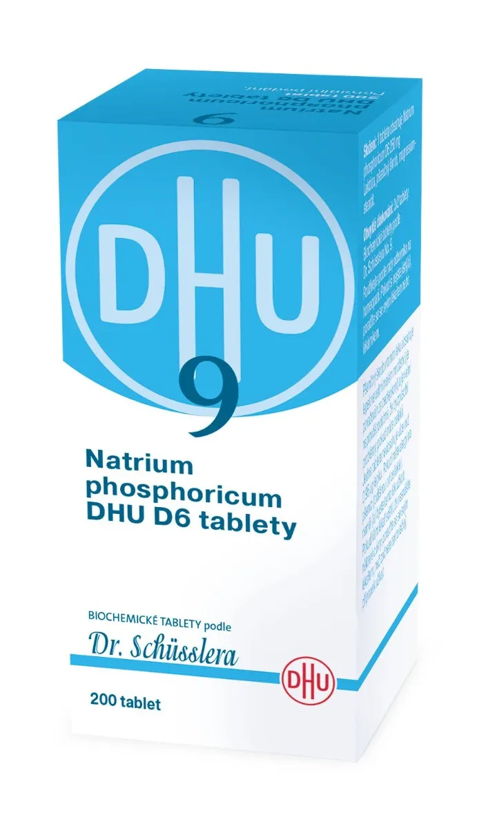 Schüsslerovy soli Natrium phosphoricum DHU D6 200 tablet