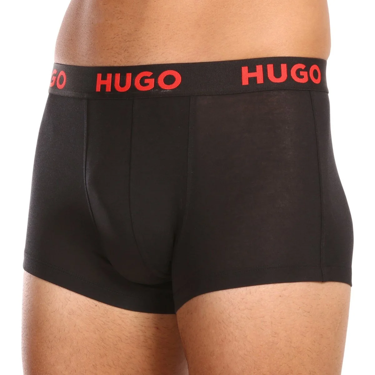 HUGO 3PACK pánské boxerky černé (50496723 001) M 