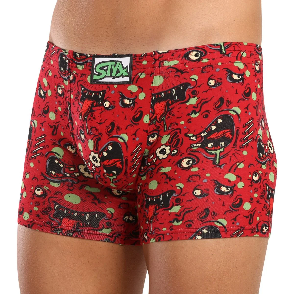 Styx Pánské boxerky long art klasická guma zombie (F1451) XL 