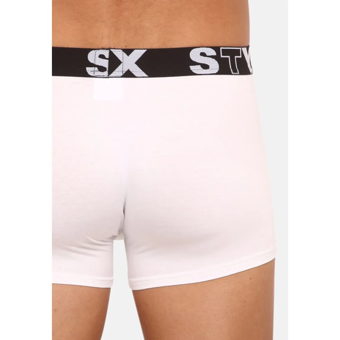 Styx Pánské boxerky sportovní guma nadrozměr bílé (R1061) 4XL 