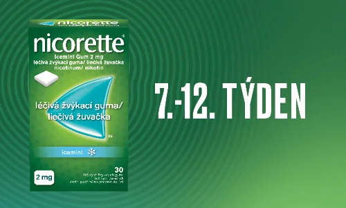 7.-12. týden: Nicorette® Gum 2 mg