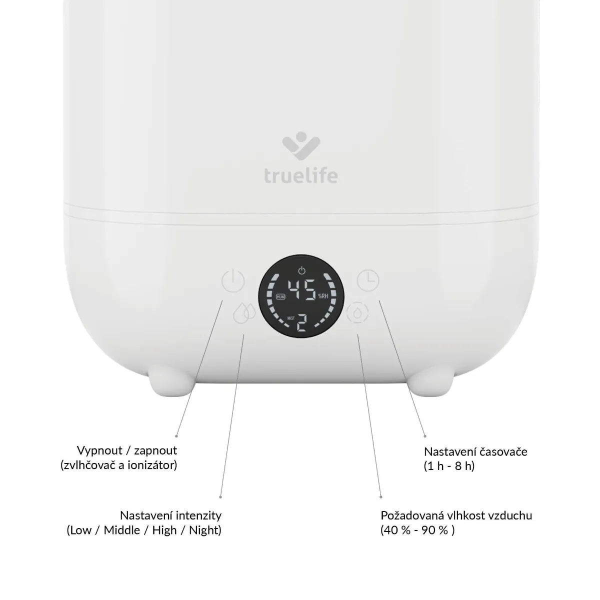 Truelife AIR Humidifier H5 Touch zvlhčovač vzduchu