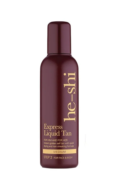 he-shi Express Liquid Tan samoopalovací lehký fluid 150 ml