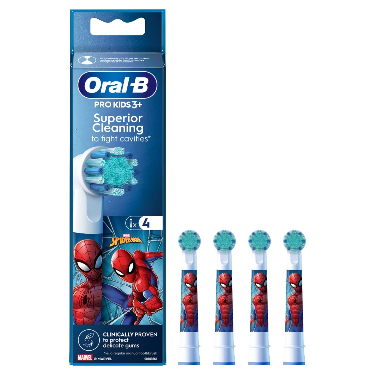 Oral-B EB 10-4 PRO Kids 3+ Spiderman náhradní hlavice 4 ks