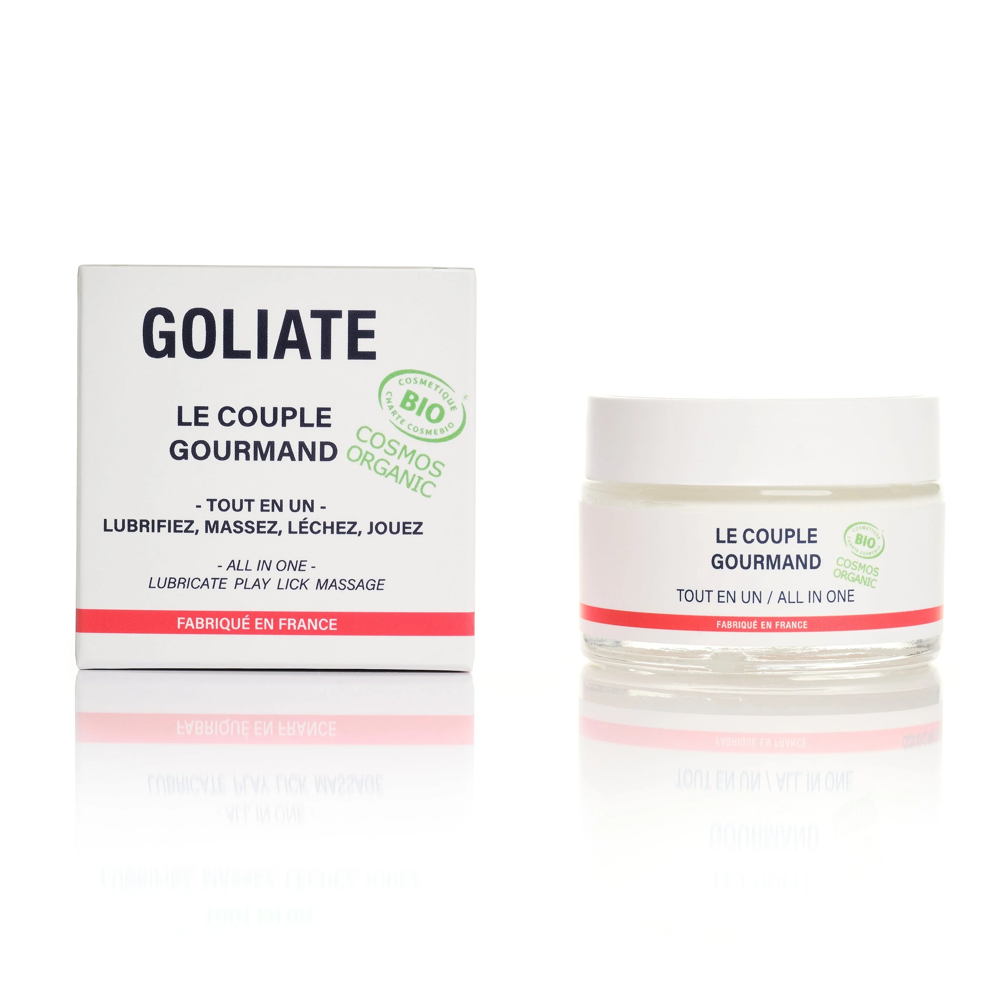 Goliate Jedlý masážní a lubrikační olej 2v1 The Gourmet Couple BIO (50 ml)