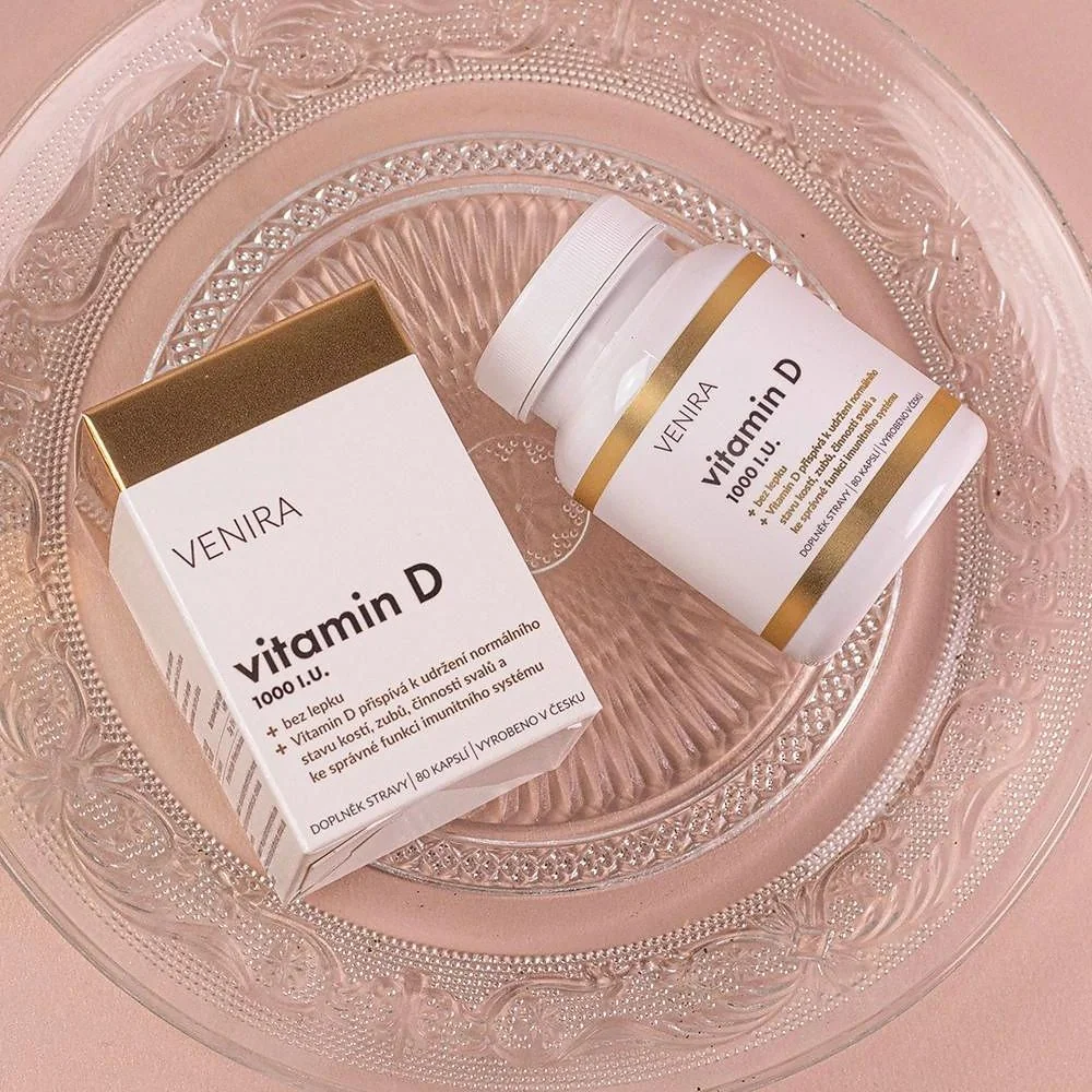 Venira Vitamin D 1000 I.U. 80 kapslí