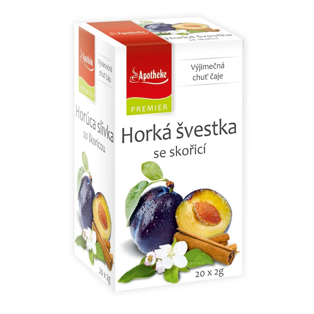 Apotheke Horká švestka se skořicí nálevové sáčky 20x2 g