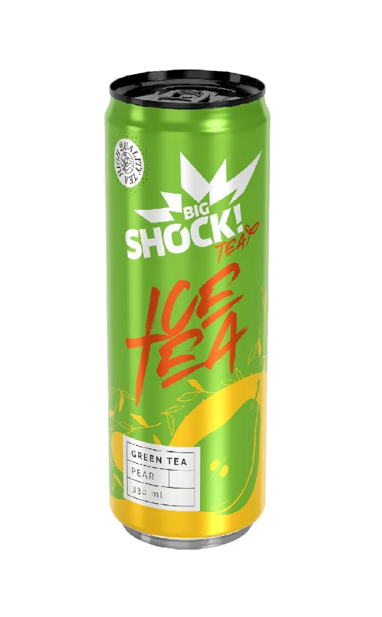 Big Shock! Ice Tea Green Pear 330 ml