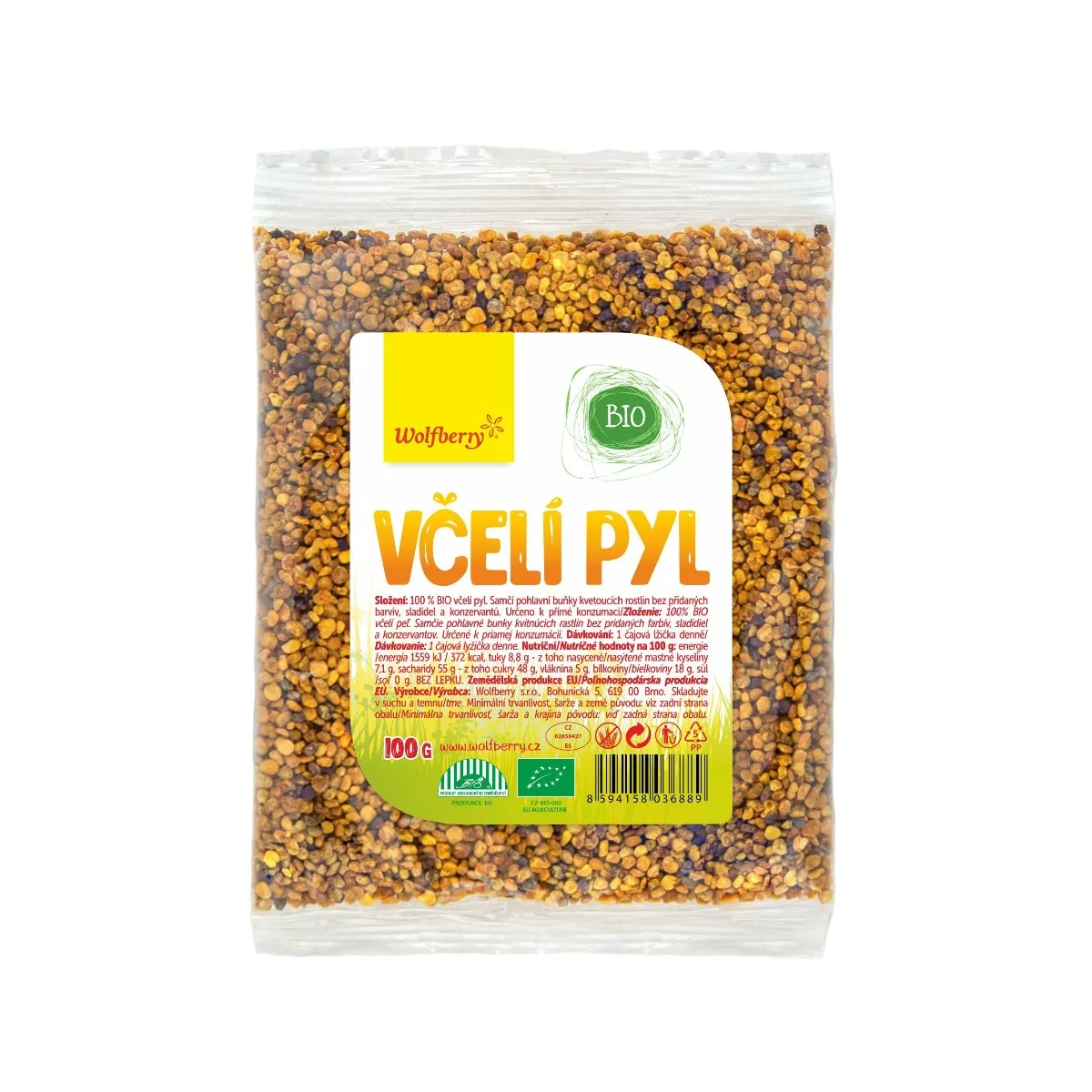 Wolfberry Včelí pyl BIO 100 g