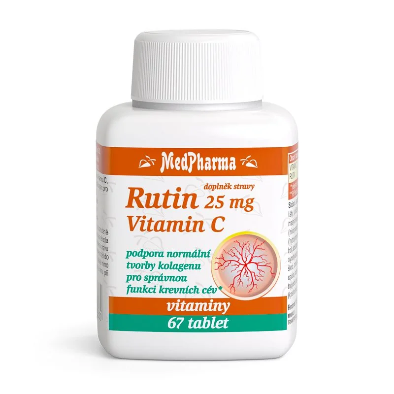 Medpharma Rutin 25 mg + vitamin C	 67 tablet