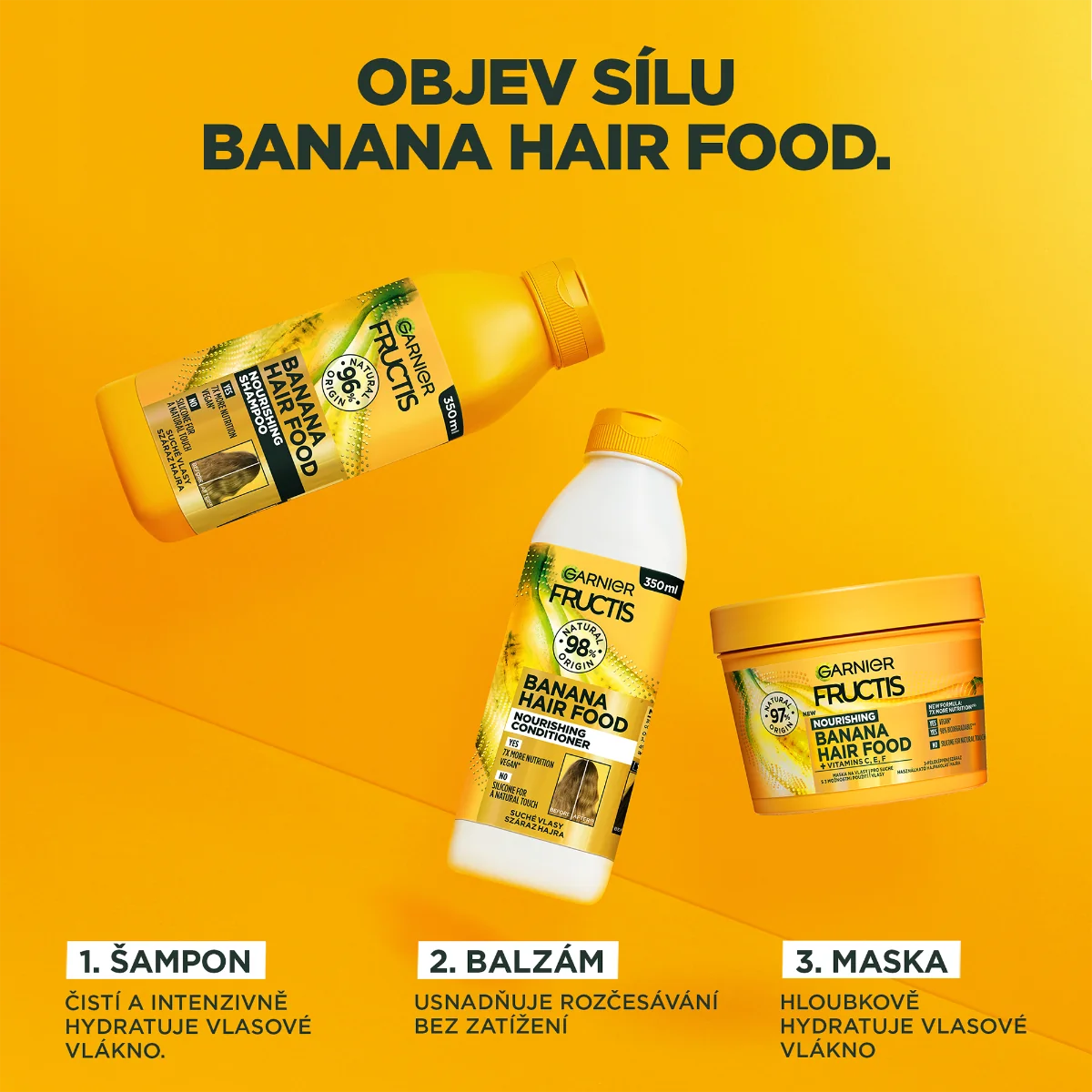 Garnier Fructis Hair Food Banana kondicionér 350 ml