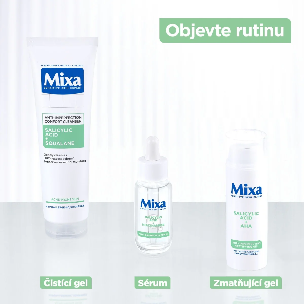 Mixa Anti-imperfection Zmatňující gel 50 ml