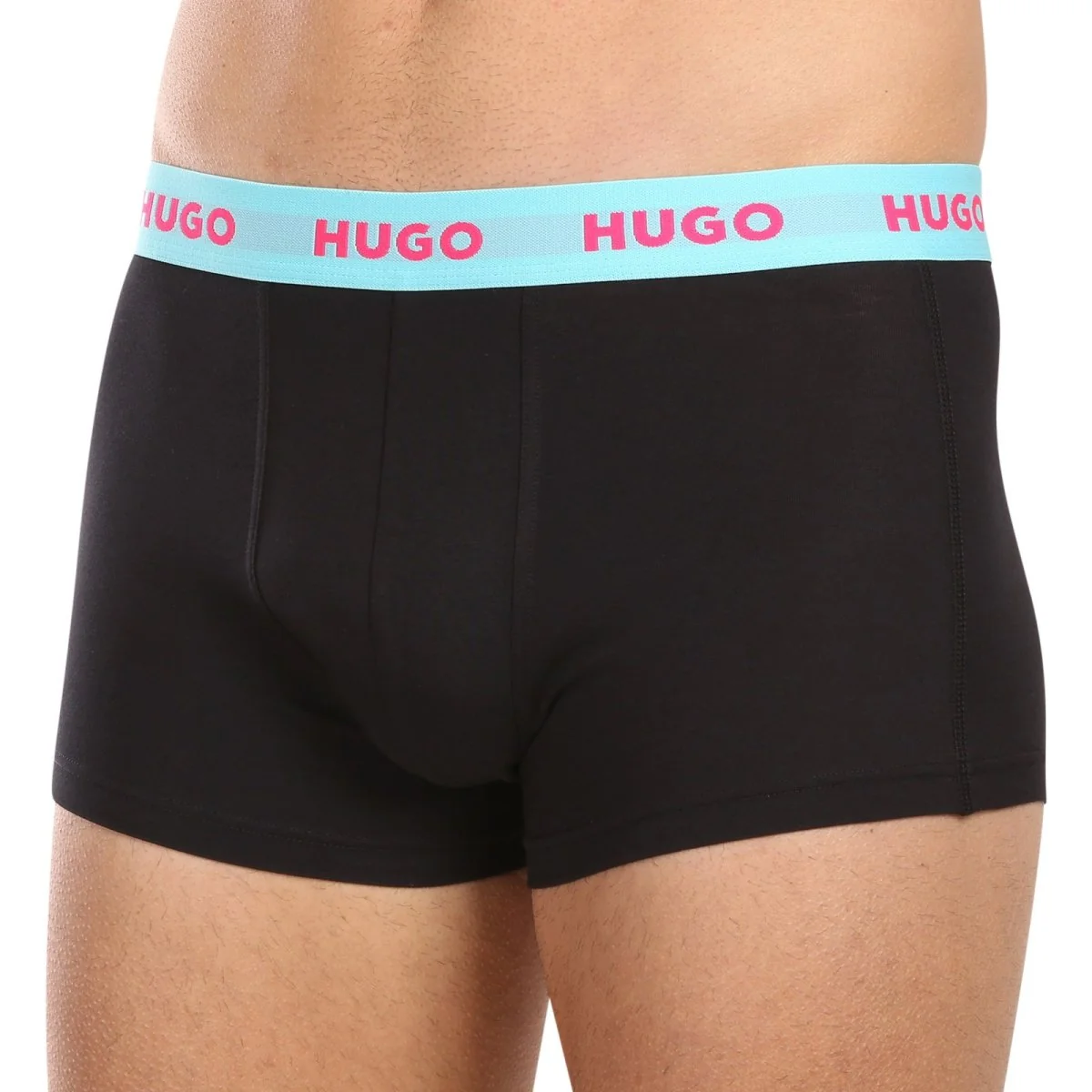 HUGO 3PACK pánské boxerky vícebarevné (50469766 730) M 