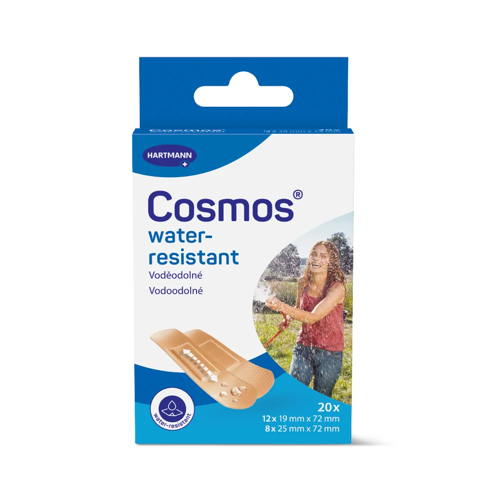 Cosmos Water-Resistant 2 velikosti voděodolná náplast 20 ks