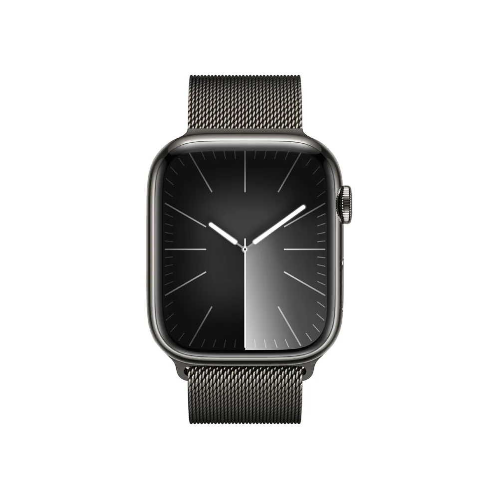 Apple Watch S9 Cellular 45 mm Milanese loop smart hodinky Graphite