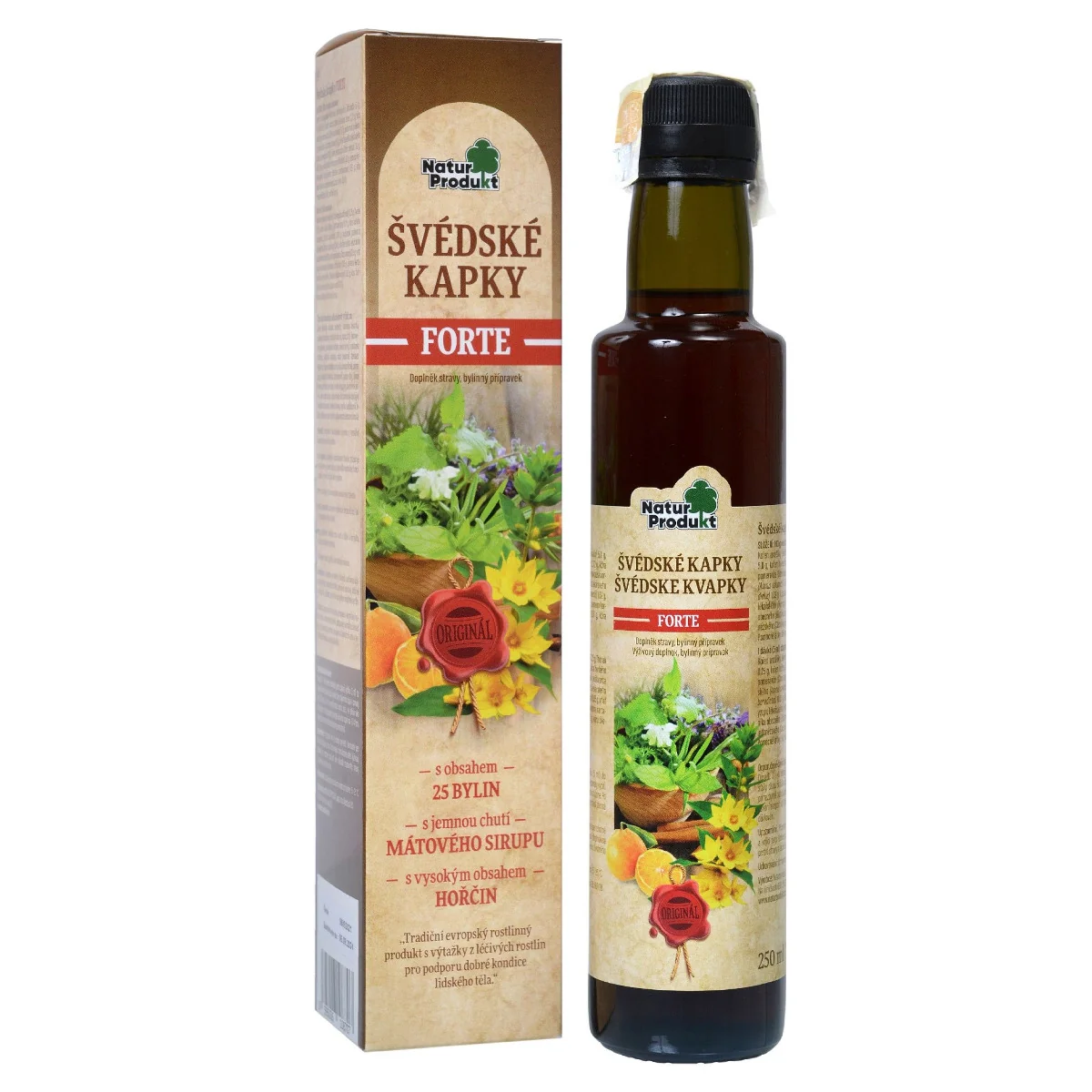 Naturprodukt Švédské kapky Forte 250 ml