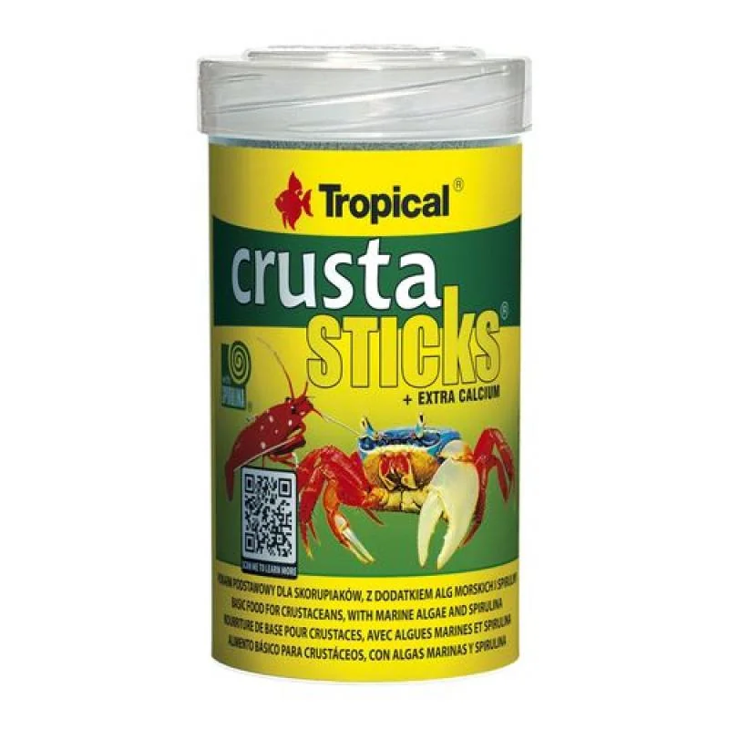 Tropical Crusta Sticks 100ml/70g krmivo v podobě tyčiniek pro trpasličí krevetky 