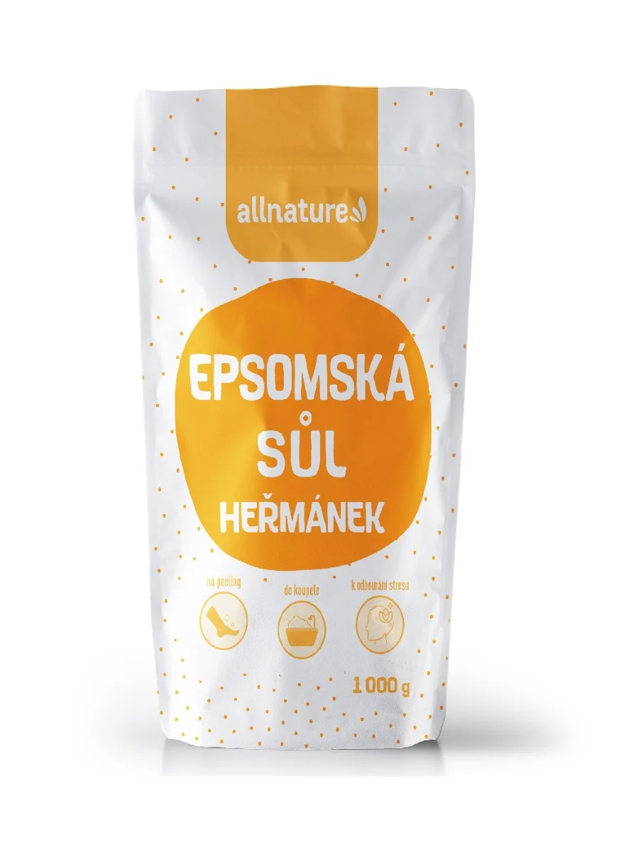 Allnature Epsomská sůl Heřmánek 1000 g