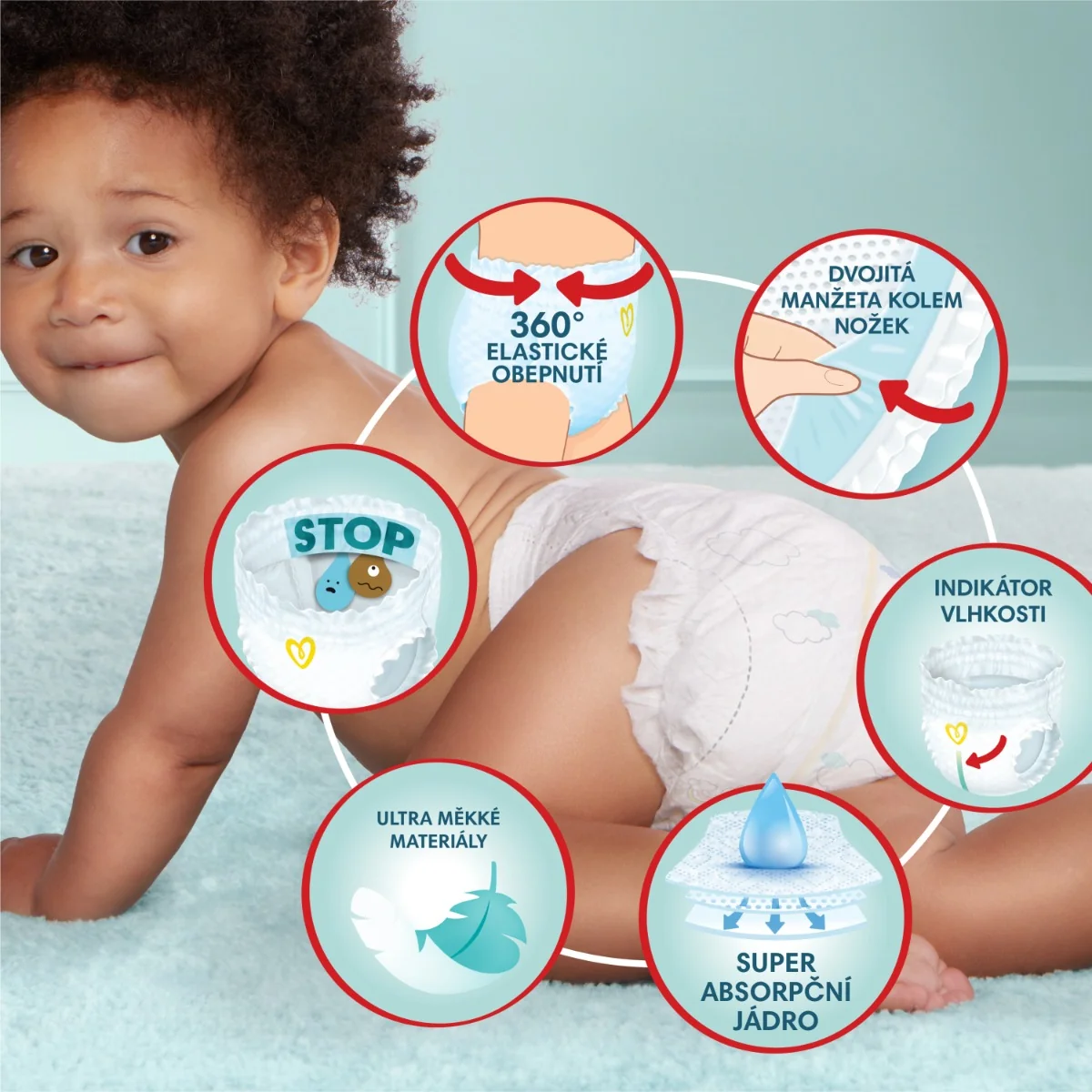 Pampers Premium Care Pants vel. 7 17+ kg plenkové kalhotky 27 ks