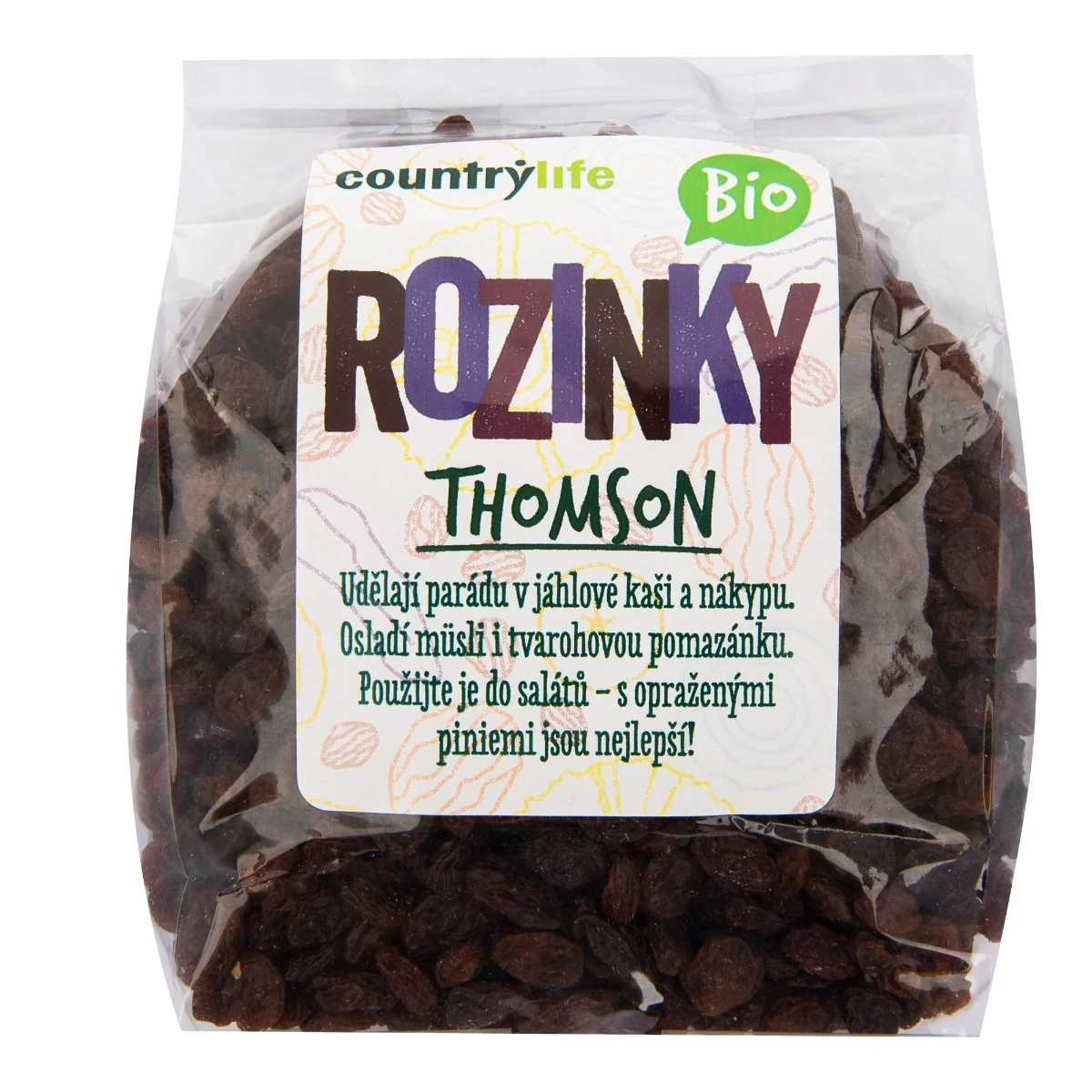 Country Life Rozinky Thomson BIO 500 g