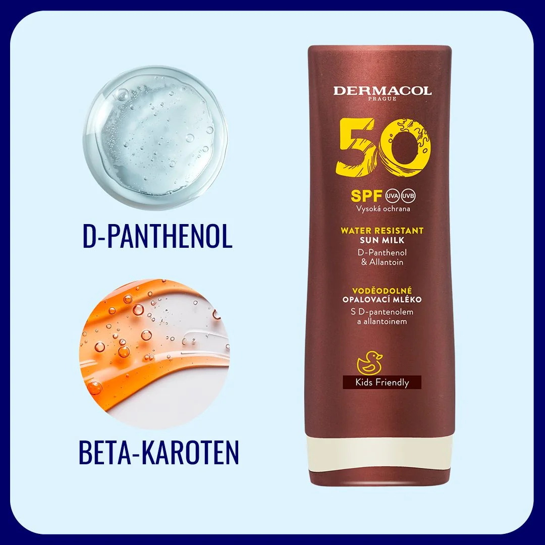 Dermacol SUN Mléko na opalování SPF50 flip-top 200 ml