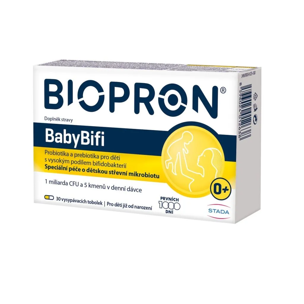 Biopron Laktobacily BabyBifi+ 30 vysypávacích tobolek