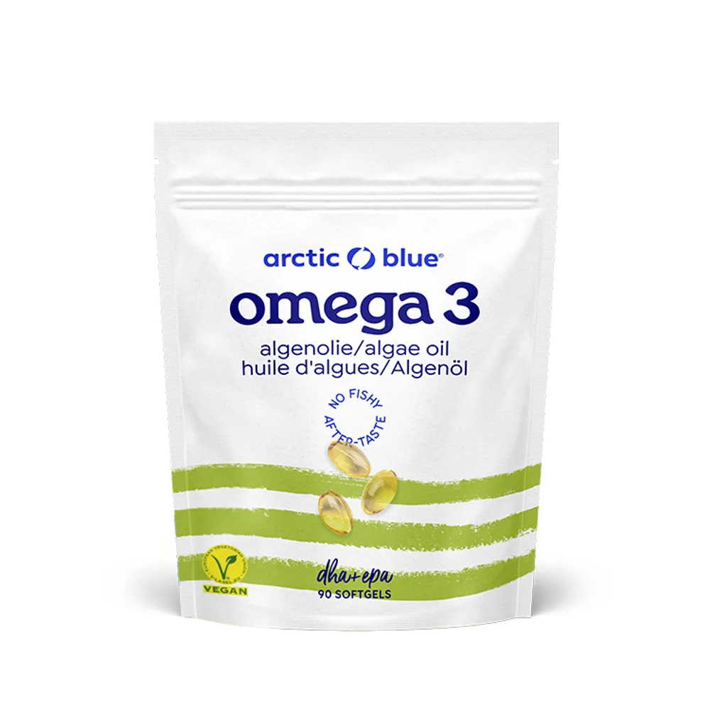 Arctic Blue Vegan Omega 3 Algae 420 mg DHA + 140 mg EPA 90 gelových kapslí