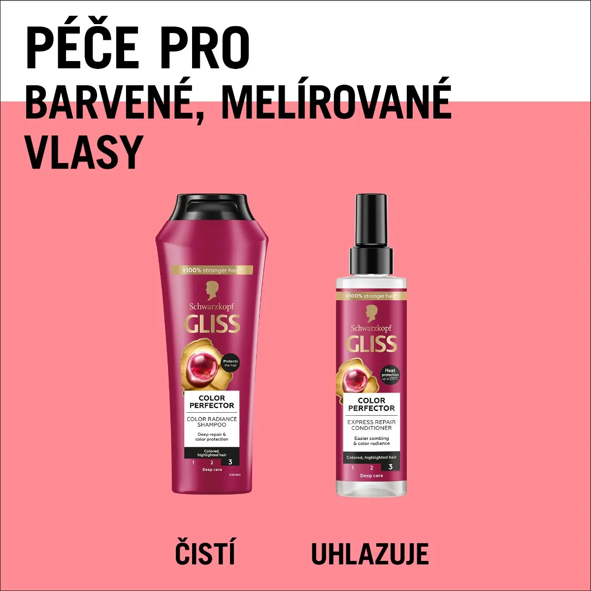 Gliss Color Perfector regenerační šampon 400 ml