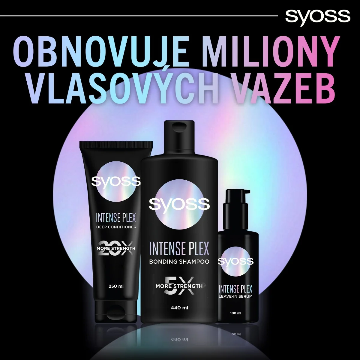 Syoss Intense Plex šampon pro silně poškozené vlasy 440 ml