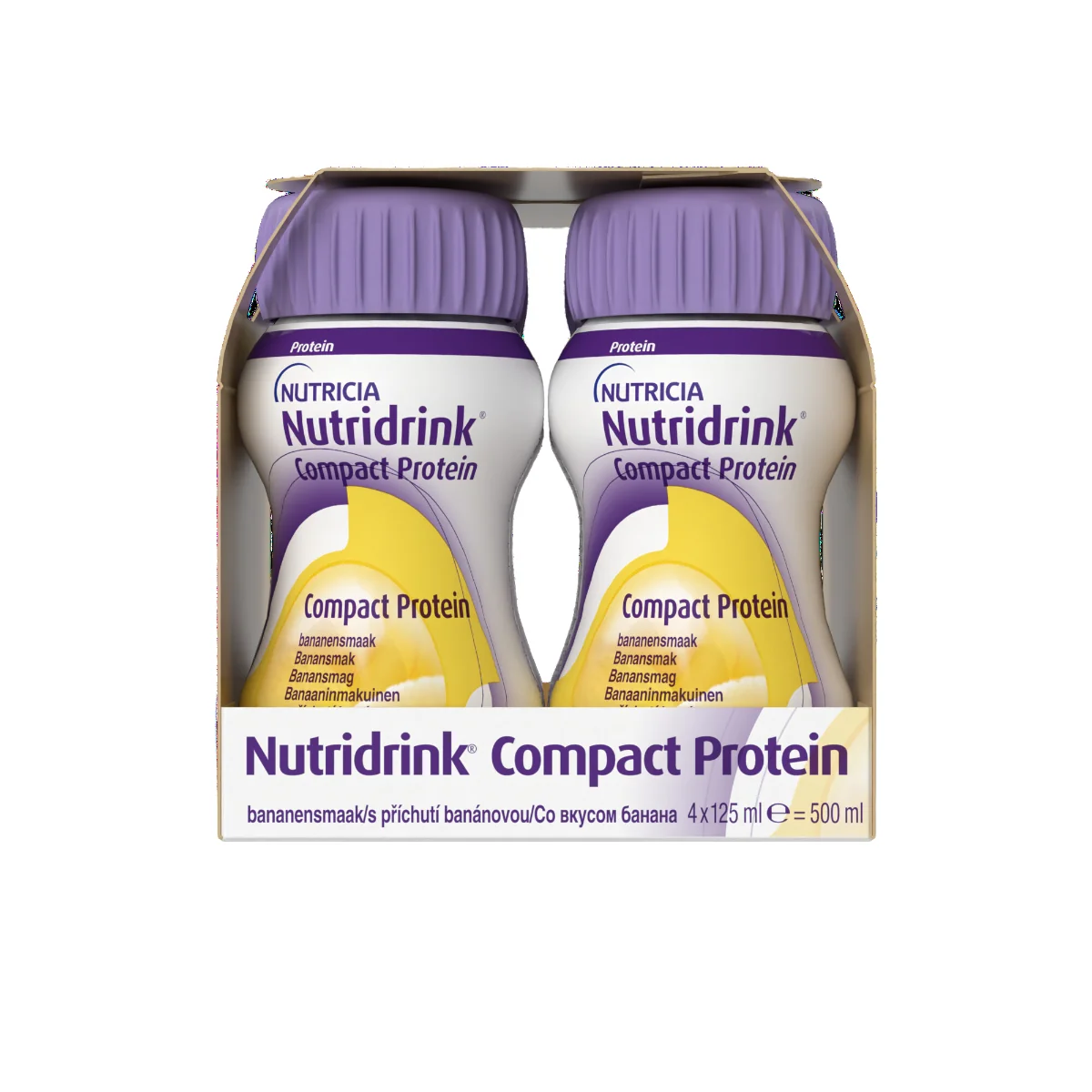 Nutridrink Compact Protein s příchutí banánovou 4x125 ml