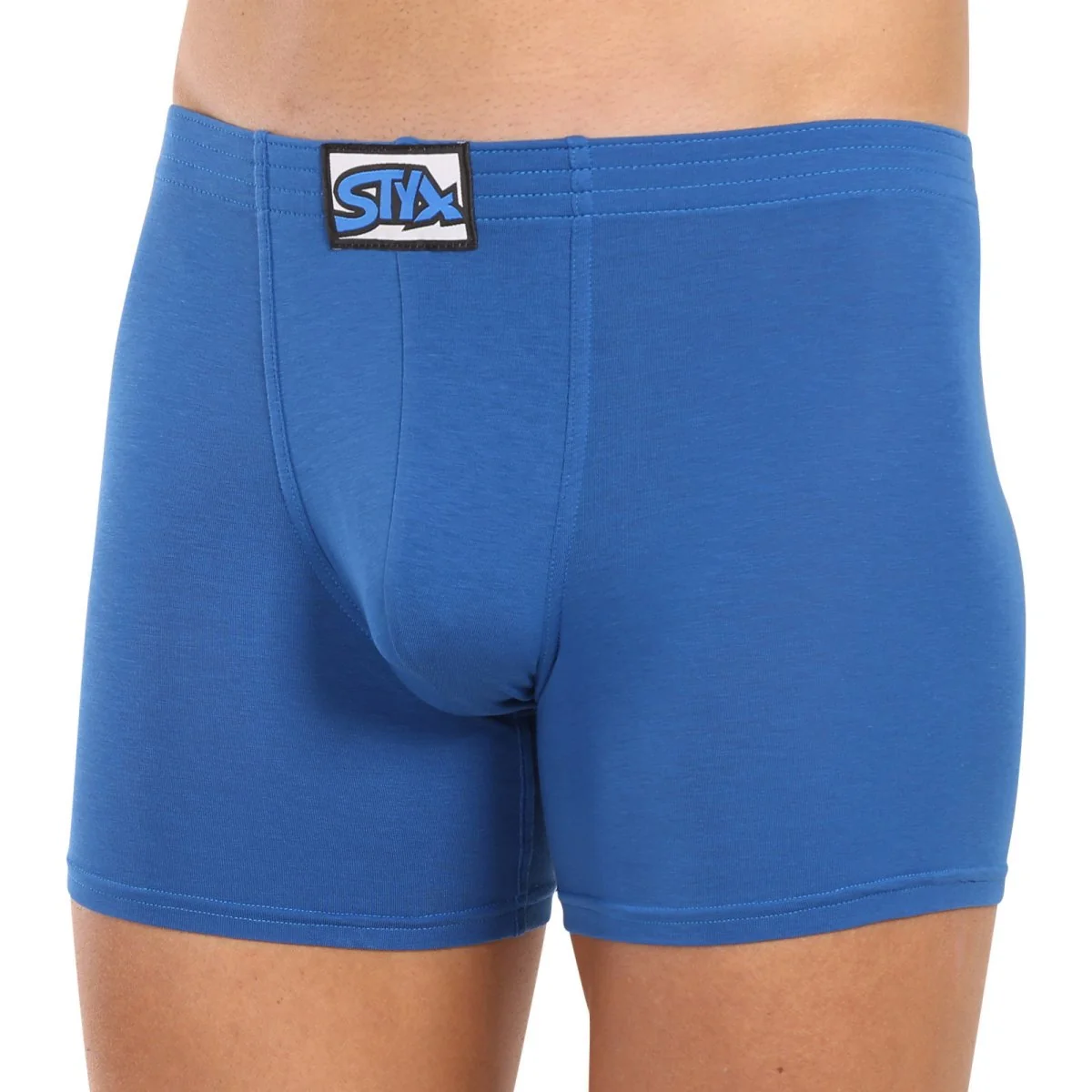 Styx 3PACK pánské boxerky long klasická guma modré (3F1167) XXL 