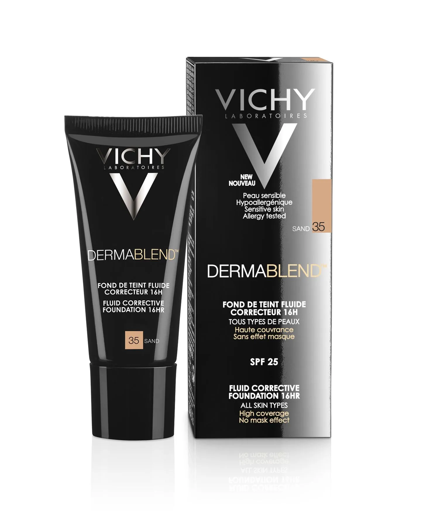 Vichy Dermablend Fluidní korekční make-up 35 písková 30 ml