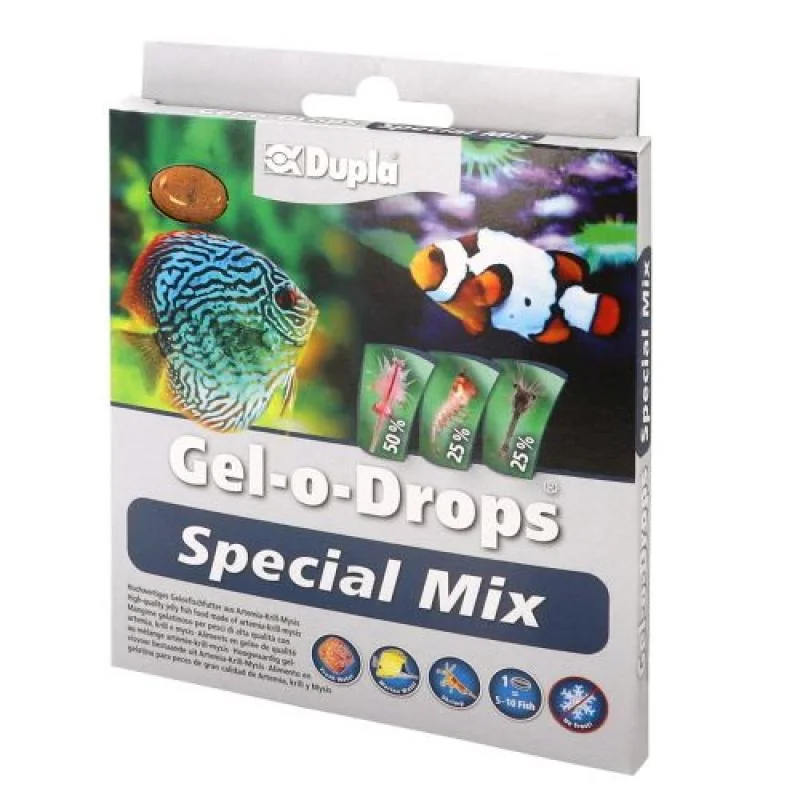 Dupla Gel-o-Drops Special Mix: artemia-krill-mysis 12x2g gelové krmivo pro všechny t 