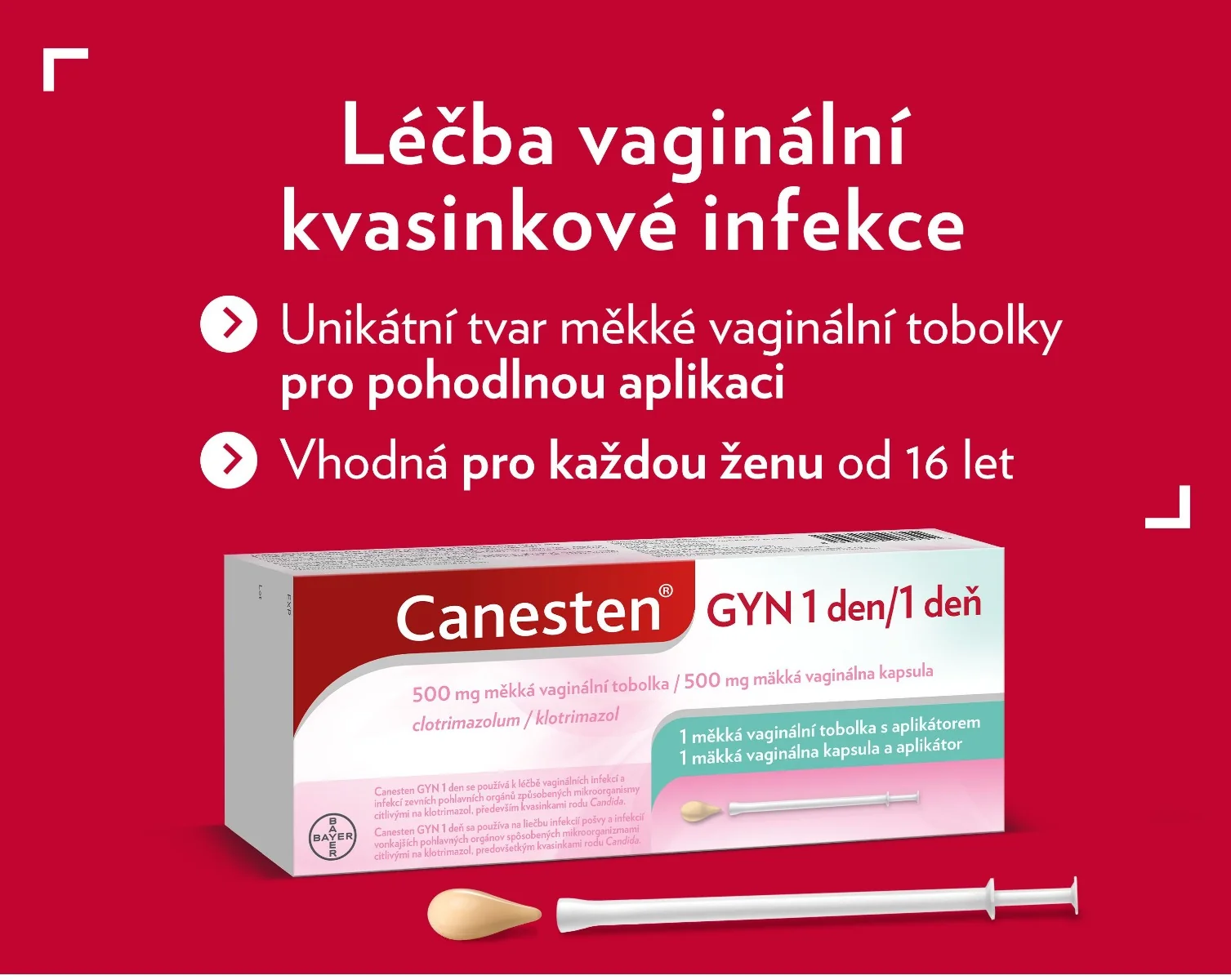 Canesten GYN 1 den 1 vaginální tobolka