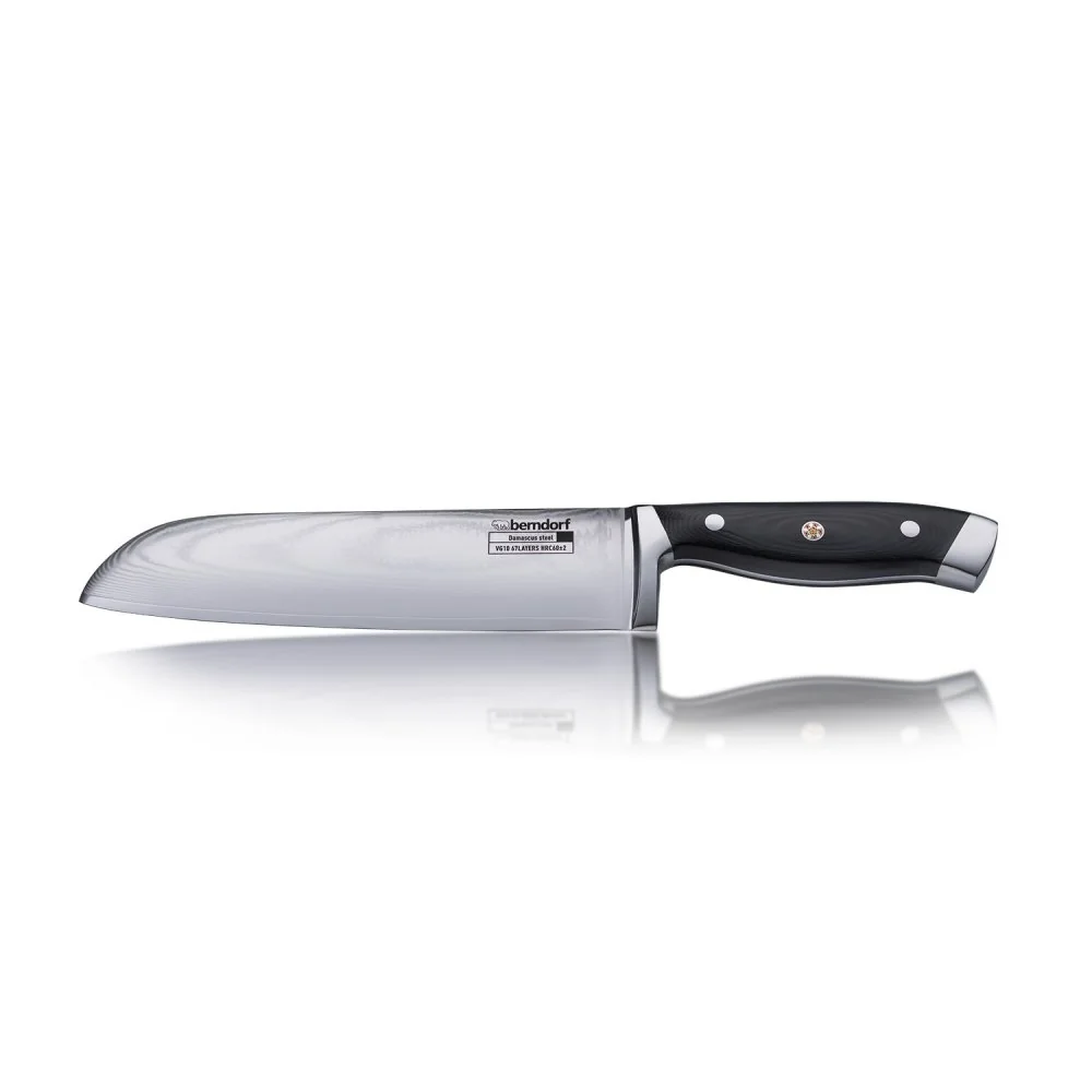 BERNDORF SANDRIK HANAMAKI nůž Santoku 20,5cm damascénský